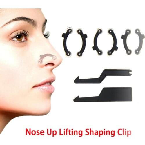 1 Set Nose Up Lifting Shaping Clip No Pain Shaper Bridge Straightening Beauty Nose Clip Corrector Massage Tool 3 Sizes #246889