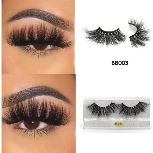 1 Pair 3D Mink Lashes Natural Wispy Fluffy Soft Long Thick Fake Lashes Mink Eyelashes Extension Supplies Makeup