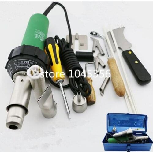 1500w Plastic Welder /welding machine HOT AIR BLOWER HEAT GUN Hot-blast Torch 220V Available PVC PP PPR POM by GIFT BOX 14 IN 1