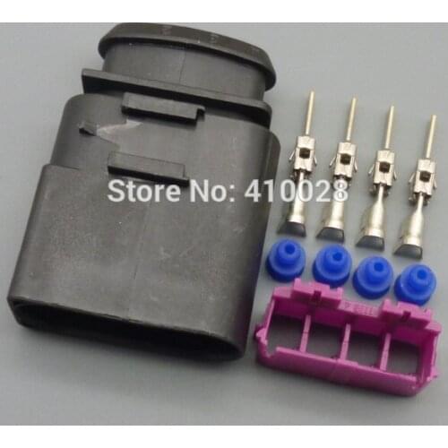 5/30/100sets 4 Pin Pigtail Plug Wiring Connector case for VW Jetta Golf Passat Beetle Audi 1J0 973 824 1J0973824