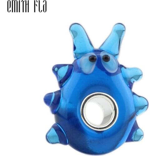 925 Sterling Silver Handmade Cute Murano Glass Beads Charms Fit For European Original Bracelets & Necklace DIY Jewelry Makings