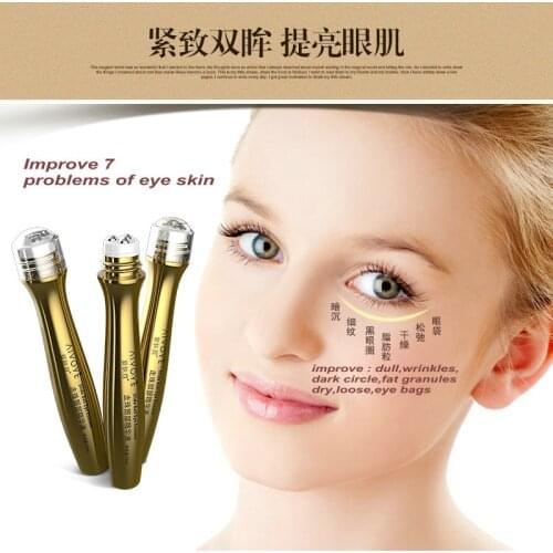 20PCS/lot Free Shipping AFY 24K Roll Ball Gold Eye Cream Skin Remove wrinkles gold activating eye cream Essence Anti Aging