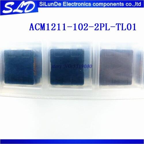 Free Shipping 5pcs/lot ACM1211-102-2PL-TL01 Common-mode inductor SMD 750-1000ohm 6A 80V 12*11*6MM New original