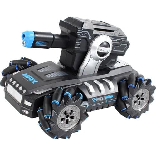 Artfunning Electric remote control tank toy car watch sensor dual mode can launch water bomb against armored car free Shipping