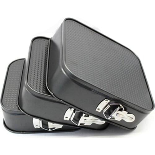 3Pcs/Set 8/9/10 Inches Square Carbon Steel Non Stick Spring Form Cake Baking Tray Cheesecake Pan Mold Bakeware Kitchen Tools