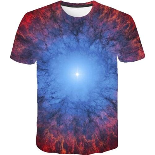 3d t-shirt Men Galaxy Black hole t shirt Streetwear 3D Printed Psychedelic Clothing T Shirt 2020 Funny Summer Mens Casual Tops