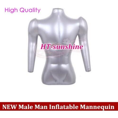 1PCS Top Selling Half Body male man Form Inflatable M annequin have arm upper-body Dummy High Quality