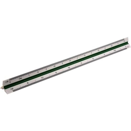 Hot-1:20/25/50/75/100/125 Plastic Triangular Scale Ruler