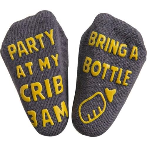 Baby Boys Girls Socks Anti Slip Cartoon Thick Winter Warm Christmas New Years Socks Newborn