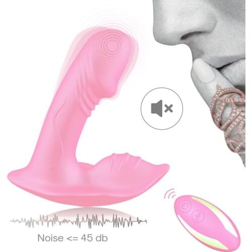Outdoor Wearable Butterfly Dildo Vibrator Adult Sex Toys for Women G Spot Clitoris Stimulator Wireless Remote Control Vibrator