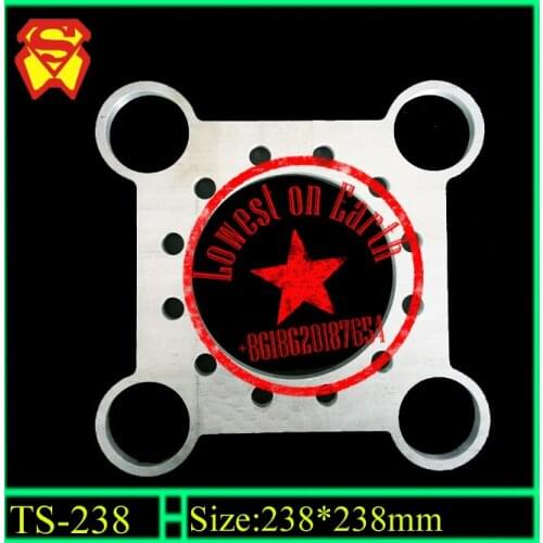 Laser cutting aluminium plate for stage truss linker