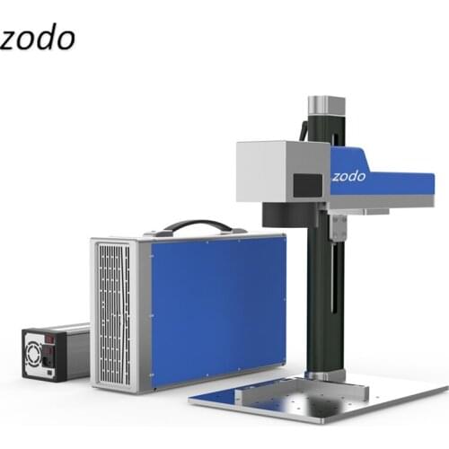 ZODO 30W portable mini fiber laser marking machine with Raycus laser source