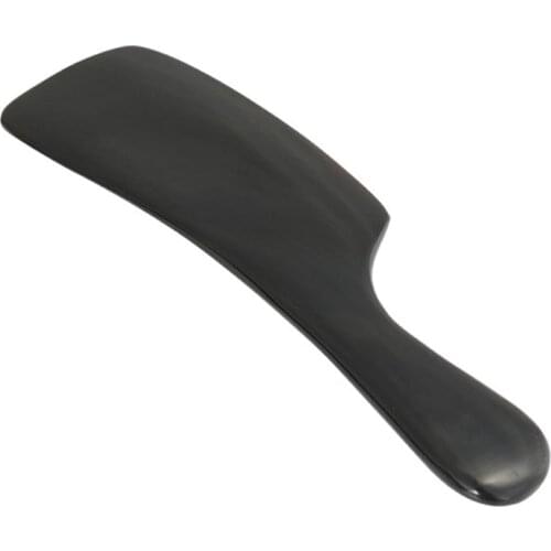 New Black Horn Guasha Knife Gouache Scraper Joint Back Body Meridian Massage Scraping Plate Gua Sha Therapy Beauty Health Tool