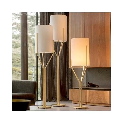 Modern simple led floor lamps post modern living room bedroom study room standing lamp reading creative light fixture European
