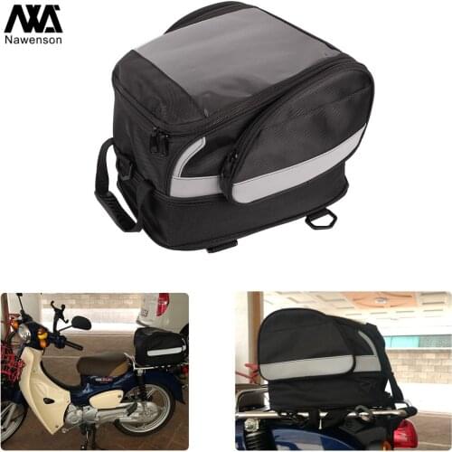 Motorcycle Tail Bag Rear Storage Pack Helmet Bag Trunk Universal for Motorbike with Luggage Rack