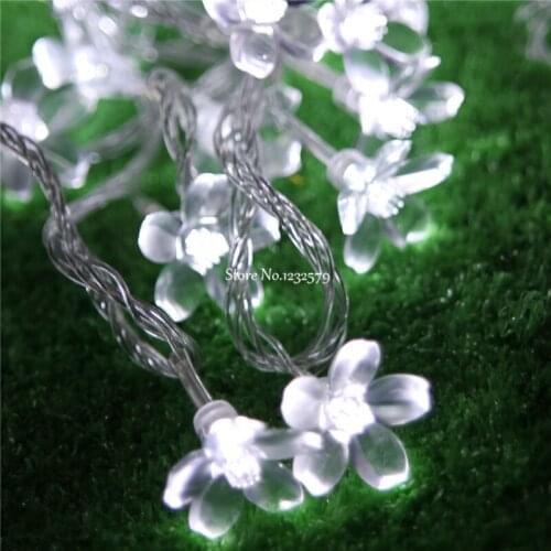 10M/20M/30M 100/200/300 LED Fairy String Lights Cherry Blossoms Flower Christmas Wedding Decor luminarias lamps Garland Luces