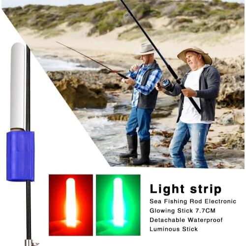 Glowing Fishing Rod Electronic Led Light Stick Night Removable Waterproof Luminous Lamp Sea Float Rock Durable Accessories
