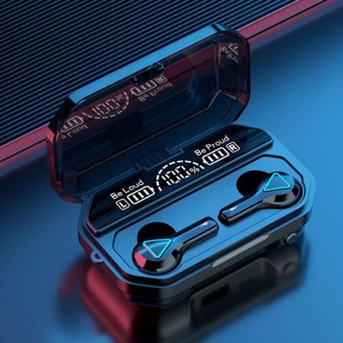 A15 Portable Earphones TWS Bluetooth 5.1 2000mAh Charging Box Wireless Sport Headphone Earbuds Headsets With Microphone