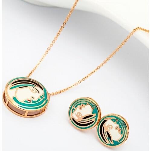 R&X Jewelry Necklace/earrings Heart Sieraden Fashion woman Sets Fine Costume Jewelry Sets Engagement Gift Bridal Joias Ouro