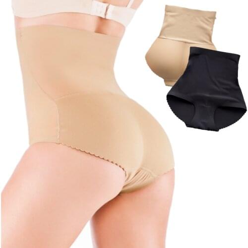 Women High Waist Control Panties Seamless Underwear Slimming Tummy Body Shaper Reducing Shapewear Fake Ass Butt Lift Briefs
