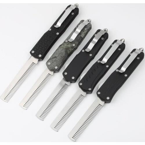 2021 Outdoor EDC Automatic Tactical Comb with Window Broken Tail Car Use Emergency Safety Tool Portable Self Defense Tool
