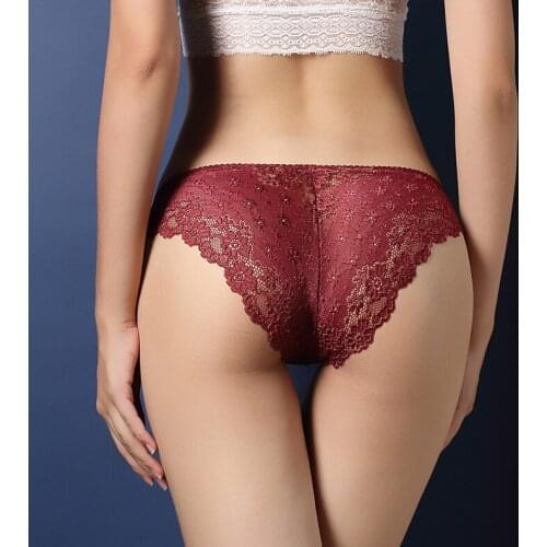 3pcs/lot Women G-string Sexy Lace Underwear female Thong Panties Underwear Women Sexy Lingerie Ladies Briefs