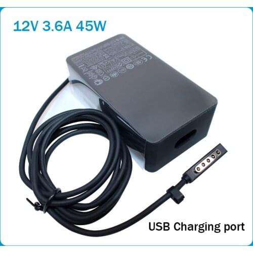 12V 3.6A 45W ac Adapter For Microsoft Surface Pro 1 2 10.6" Windows 8 Tablet 1514 1536 1601 RT RT2 US EU plug Cord charger