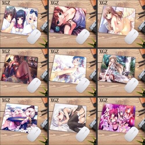 XGZ Promotion Sexy Girls Mouse Pad Anime Gaming Keyboard Rubber Mat Mouse Player Laptop Game Home Office Desktop 22x18 Cm Pad