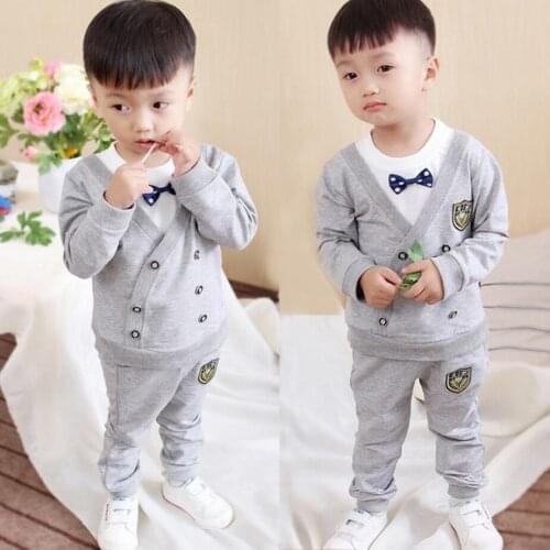 Children Clothing Spring Autumn Toddler Boys Clothes Suit Kids Clothes Two-piece Set For Boys Clothing Sets 1 2 3 4 5 6 Year