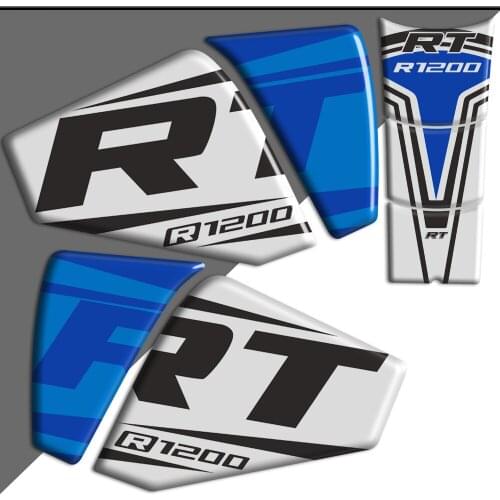 For BMW R1200RT R 1200 RT Tank Pad Stickers Trunk Luggage Aluminum Case Emblem Logo Decal Protector Fairing Protection 2019 2020