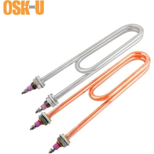 M18 Thread Double U Shaped Heating Element 220/380V U Type Electric Heating Tube for Kitchen Appliance 2/3/4/5/6KW