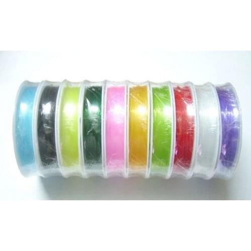 New Arrival 0.8MM Random Mix Colors Stretch Elastic Bead 8m/roll*10rolls Wire String Cord Jewelry Findings for DIY Fashion craft