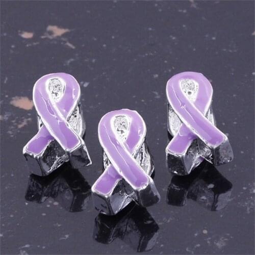 Enamel Big Hole Beads Ribbon Shaped Dripping Oil Spacer Loose Beads For Jewelry Making Necklace Bracelet Accessories