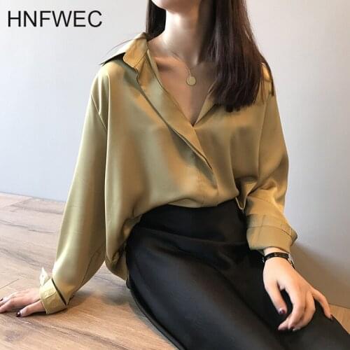 Атласные блузки HNFWEC China At AliExpress