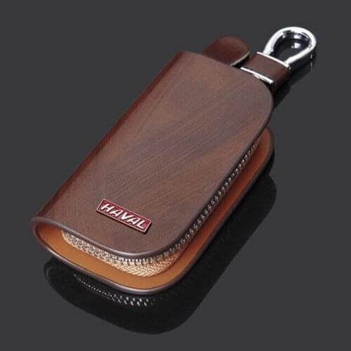 Leather Remote Car Key Case Key Cover With Car Logo For Great Wall Haval/Hover H1 H2 H6 H7 H4 H9 F5 F7 F9 H2S Car Accessories