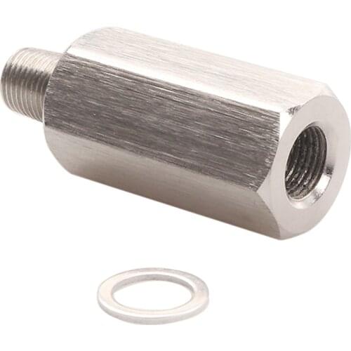 Turbo Supply Feed Line Gauge 1/8'' BSPT Oil Pressure Sensor Tee to NPT Adapter