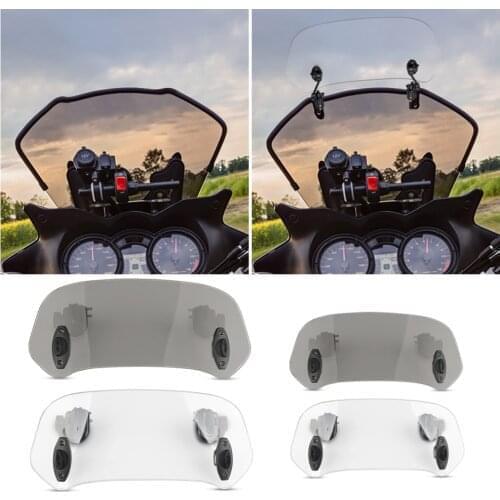 Motorcycle Parts Adjustable Clip On Windshield Extension Spoiler Windscreen Air Deflector For VESPA GTS300 250 125 S125 S150