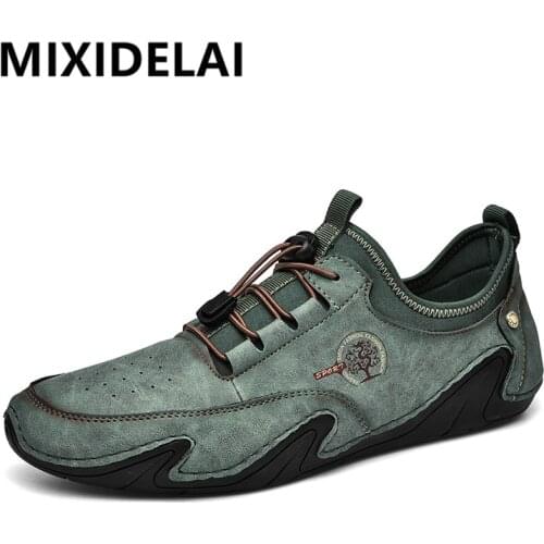 Classic Mens Casual Shoes Leather Hot Sale Mens Moccasins Loafers Outdoor Mens Sneakers Fashion Driving Shoes Mens Shoes