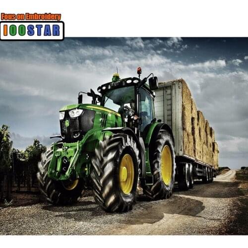 Tractor Full 5D diy Diamond Painting Cross Stitch Crystal Needlework Diamond Embroidery Diamond Decorative Wedding decoration