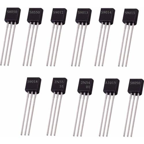 Low Power Transistor Assortment Kit - 11 Values - Pack of 110