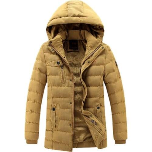 New Mens Fashion Thick Warm Detachable cap Waterproof jaqueta masculina OverCoat Parkas Cotton-padded Winter Men Down jacket