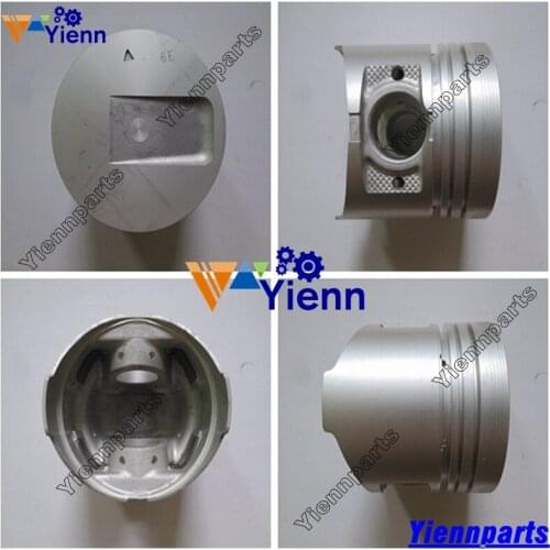 For Mitsubishi K4N Piston With Pin And Clips For Hanix H50C Excavator K4N Indirect Injection Diesel Engine Repair Parts