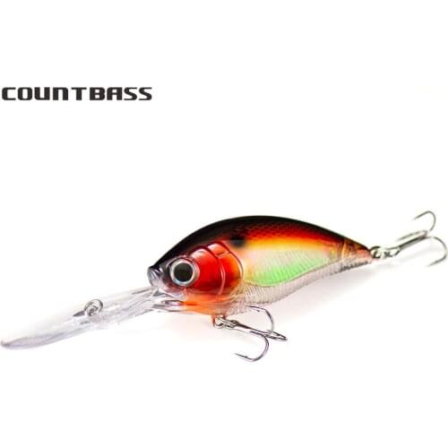 COUNTBASS 3D Deep Crank Baits Fishing Lures 70mm 21g Floating, Diving Depth 3.5-4.5m Wobbling Anglers Leurre HardBaits