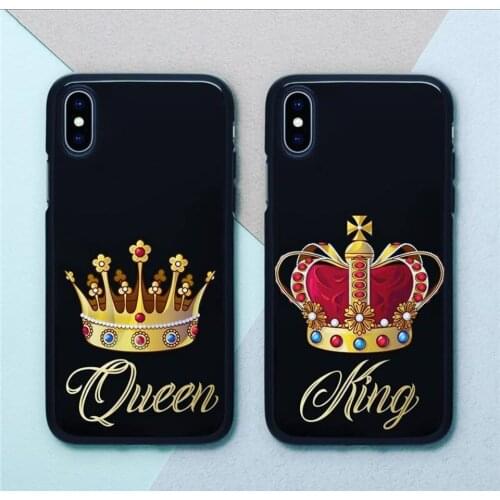 Luxury Crown King Planes Map Designs Phone Case For iPhone 11 Pro XR X Xs Max 8 7 6s Plus 5 S SE Soft Silicone Cases Black Cover