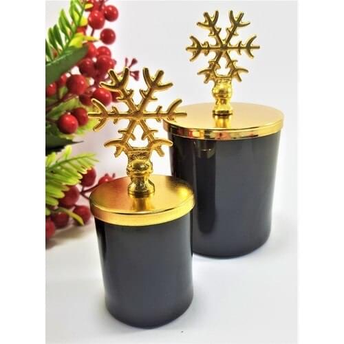 TM Design Christmas Candle Holder Snowflake