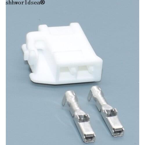 Shhworldsea 2 pin 2.2mm 7283-1026 Female Auto Car Audio Speaker Wire Connector plug For Toyota