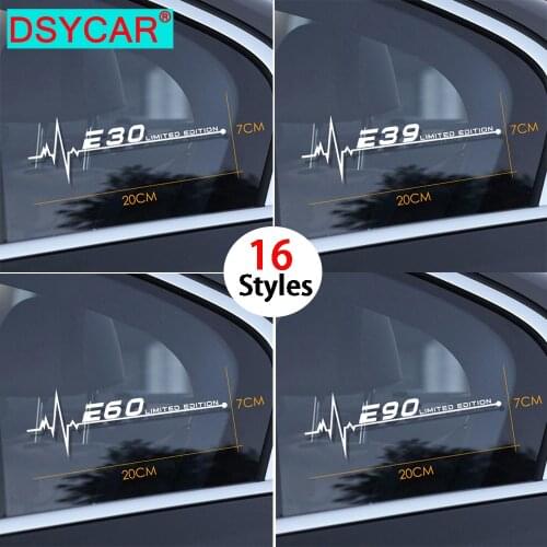 DSYCAR 1Pcs For BMW E28 E30 E34 E36 E39 E46 E53 E60 E61 E62 E70 E87 E90 E91 E92 E93 Car Side Window Stickers Car Sticker