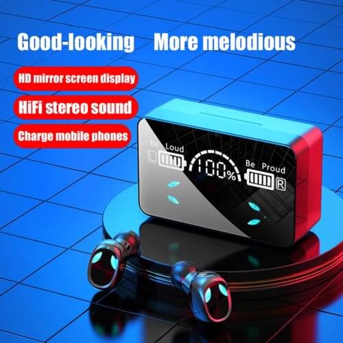 TWS Wireless Blue Tooth-compatible Earphone For X3 For Blue Tooth-compatible Headset Wireless Digital Display Earset