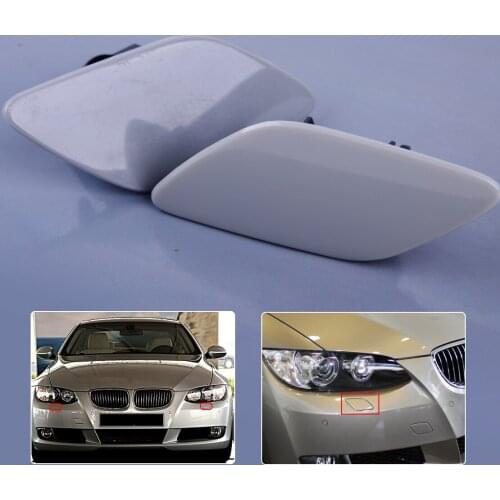 1 Pair Headlight Washer Cover Cap Lamp Flap Bumper Trim Fit For BMW 3-Series E92 Coupe E93 Convertible 328i 335i