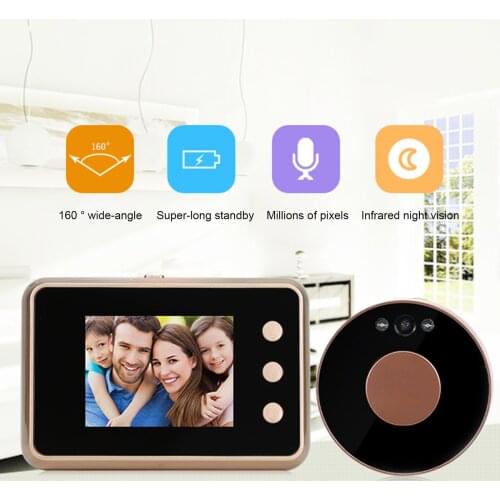 2.8'' Digital Door Viewer Smart LCD Digital Peephole Door Camera Viewer Monitor with Night Vision Wide View Angle for Home